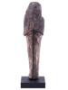 EGYPTIAN BLACK POTTERY USHABTI WITH HIEROGLYPHICS PIC-3