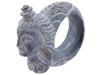 GANDHARA SCHIST RING WITH THE HEAD OF A GODDESS PIC-0