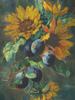 VIETNAMESE SUNFLOWER STILL LIFE PAINTING BY LE PHO PIC-1