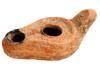 ANCIENT ROMAN EMPIRE UNGLAZED TERRACOTTA OIL LAMP PIC-0