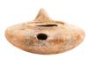 ANCIENT ROMAN EMPIRE UNGLAZED TERRACOTTA OIL LAMP PIC-3