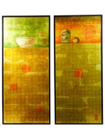 JAPANESE LIMITED EDITION PAINTED PANELS BY BAISAN