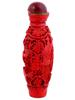 ANTIQUE CHINESE CARVED CINNABAR SNUFF BOTTLE PIC-4