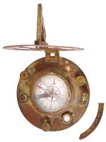 ANTIQUE WEST LONDON NAVY NAVIGATION SUNDIAL COMPASS