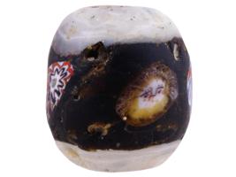 ANCIENT ROMAN MILLEFIORI FACE DESIGN GLASS BEAD