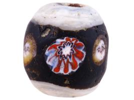 ANCIENT ROMAN MILLEFIORI FACE DESIGN GLASS BEAD