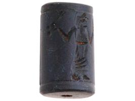 ANCIENT NEAR EASTERN SASSANIAN CARVED HEMATITE SEAL