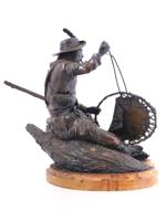 RUSTY PHELPS AMERICAN BRONZE SCULPTURE SIGNED