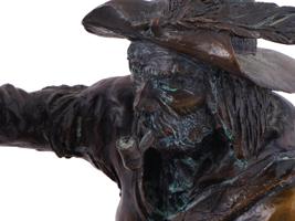 RUSTY PHELPS AMERICAN BRONZE SCULPTURE SIGNED