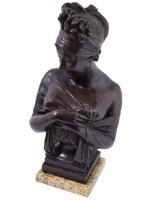 BRONZE BUST OF MADAME RECAMIER AFTER JOSEPH CHINARD