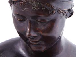 BRONZE BUST OF MADAME RECAMIER AFTER JOSEPH CHINARD