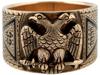 MASONIC 14K YELLOW GOLD AND ENAMEL RING W EAGLE PIC-0