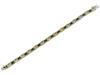 VINTAGE GILT SILVER CUBIC ZIRCONIA LINK BRACELET PIC-4