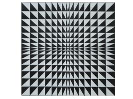 AMERICAN OP ART ACRYLIC PAINTING BY TIM RAY FISHER - 1