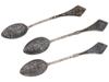 RUSSIAN SOVIET ERA SILVER NIELLO TEA SPOONS SET PIC-1