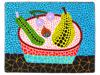 JAPANESE FRUITS ACRYLIC PAINTING AFTER YAYOI KUSAMA PIC-0