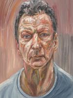 ENGLISH SELF PORTRAIT OIL PAINTING AFTER LUCIAN FREUD