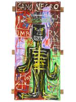 ATTR TO JEAN MICHEL BASQUIAT AMERICAN OIL PAINTING