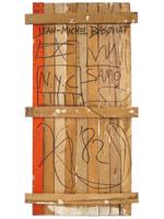 ATTR TO JEAN MICHEL BASQUIAT AMERICAN OIL PAINTING