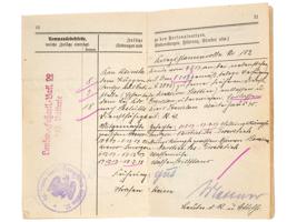 WWI ERA PRUSSIAN MILITARY ID DOCUMENTS