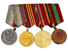 FIVE VINTAGE SOVIET MILITARY AND CIVILIAN AWARDS