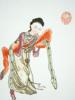 ANTIQUE CHINESE NOBLE LADY PORCELAIN PAINTING PLAQUE PIC-2