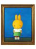 ATTR TO LIU YE CHINESE BUNNY PORTRAIT OIL PAINTING PIC-0