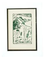 GERMAN LIMITED ED WOODCUT PRINT BY ERICH HECKEL