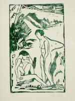 GERMAN LIMITED ED WOODCUT PRINT BY ERICH HECKEL