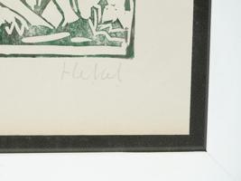 GERMAN LIMITED ED WOODCUT PRINT BY ERICH HECKEL