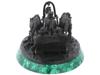 GRACHEV BROTHERS TROIKA BRONZE STATUE MALACHITE STAND PIC-4