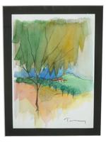 LANDSCAPE WATERCOLOR PAINTING BY ITZCHAK TARKAY