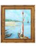 ATTR TO JOZEF PANKIEWICZ POLISH SEASCAPE OIL PAINTING PIC-0