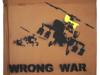 ENGLISH WRONG WAR STENCIL ON CARDBOARD BY BANKSY PIC-1