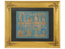 CATHOLIC SAINTS GOLD FOIL PRINT FROM THE VATICAN