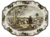 ENGLISH TRANSFERWARE TURKEY PLATTER BY JOHSON BROS PIC-0