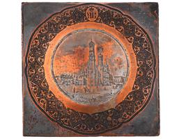 ANTIQUE RUSSIAN PLAQUE IVAN THE GREAT BELL TOWER MOSCOW