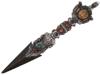 TIBETAN BUDDHIST SILVER PHURBA CEREMONIAL DAGGER PIC-0