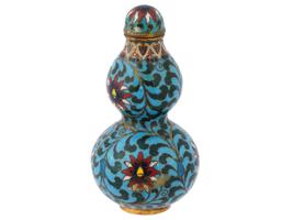 19TH CENTURY CHINESE CLOISONNE ENAMEL SNUFF BOTTLE