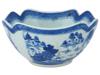 ANTIQUE CANTON PATTERN BLUE WHITE PORCELAIN BOWL PIC-1