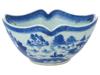 ANTIQUE CANTON PATTERN BLUE WHITE PORCELAIN BOWL PIC-0