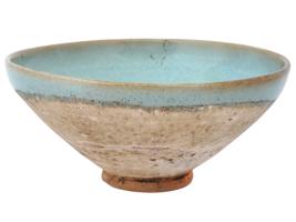 CHINESE YUAN OR MING DYNASTY JUN GLAZED CERAMIC BOWL