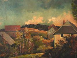 AMERICAN LANDSCAPE PAINTING BY FRANCIS SPEIGHT