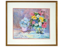 AMERICAN PAINTING FLOWERS BY SERGEI BONGART