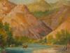 AMERICAN LANDSCAPE PAINTING BY JOSEPH HENRY SHARP PIC-1