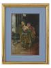 AMERICAN PAINTING WOMAN WITH BABY THEODORE WORES PIC-0