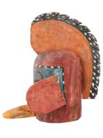 NATIVE AMERICAN HOPI KATSINA CEREMONIAL HELMET MASK