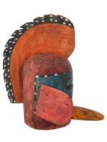 NATIVE AMERICAN HOPI KATSINA CEREMONIAL HELMET MASK