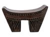 SMALL SOUTHERN AFRICAN CARVED WOOD HEADREST PIC-2