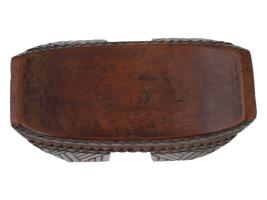 SMALL SOUTHERN AFRICAN CARVED WOOD HEADREST